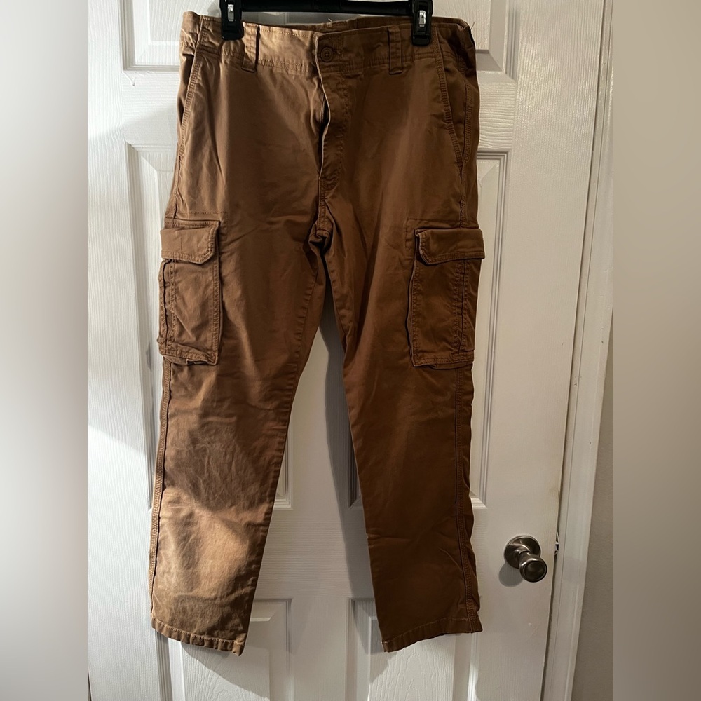 Goodfellow & Co Brown Cargo Pants Relaxed Fit